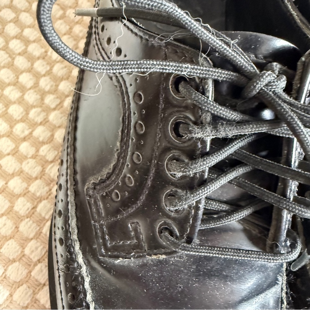 Dr. Martens | 3989 Patent Brogue Shoes Black Oxford Preppy Punk Classic | Size 6 - Picture 5 of 13
